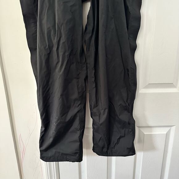 LL Bean Men Black Nylon Pull On Full Breakaway Water Resistant Windbreaker Pants - Picture 3 of 13